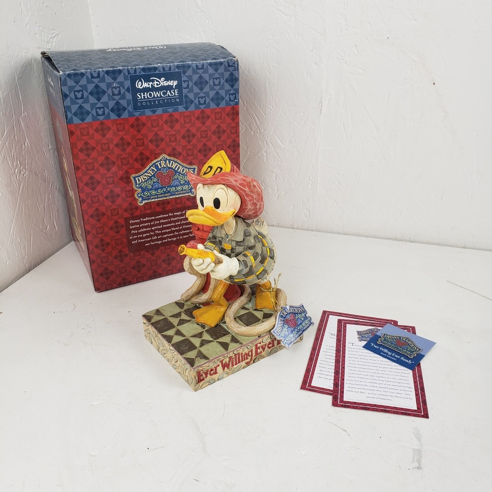 Jim Shore Disney Traditions Donald Duck Fireman Ever Willing Ever Ready 4006880